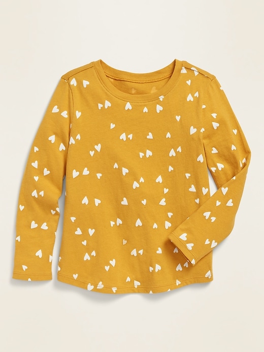 Old Navy Long-Sleeve Scoop-Neck Tee for Toddler Girls. 1