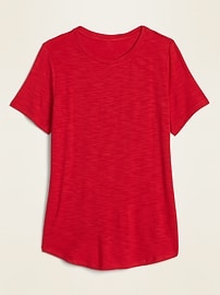 View large product image 3 of 3. Luxe Slub-Knit T-Shirt for Women