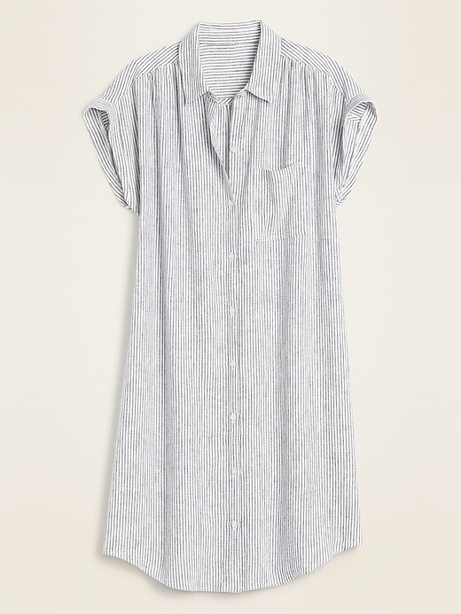 old navy striped shirt dress