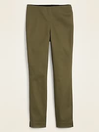 View large product image 3 of 3. High-Waisted Twill Super Skinny Ankle Pants for Women