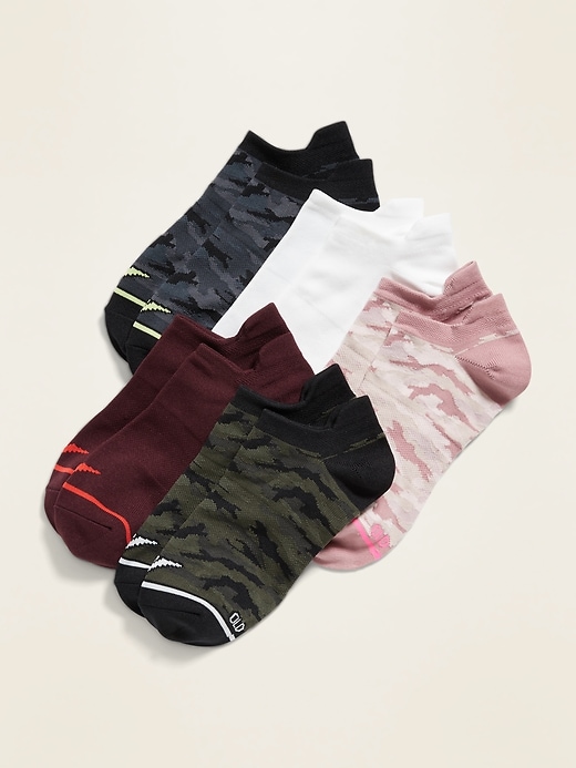 Old Navy Go-Dry Lightweight Active Ankle Socks 5-Pack for Women. 1