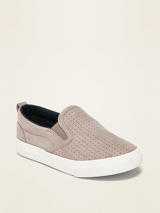 View large product image 1 of 4. Unisex Canvas Slip-Ons for Toddler