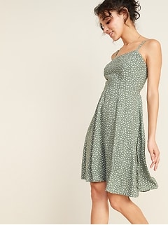 fit and flow dress Zip Front Fit and Flare Black Work Dress