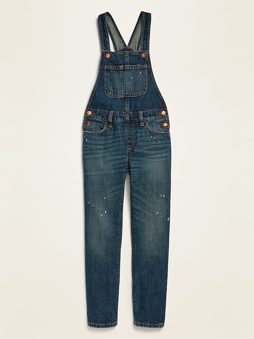 View large product image 1 of 1. Distressed Jean Overalls for Girls