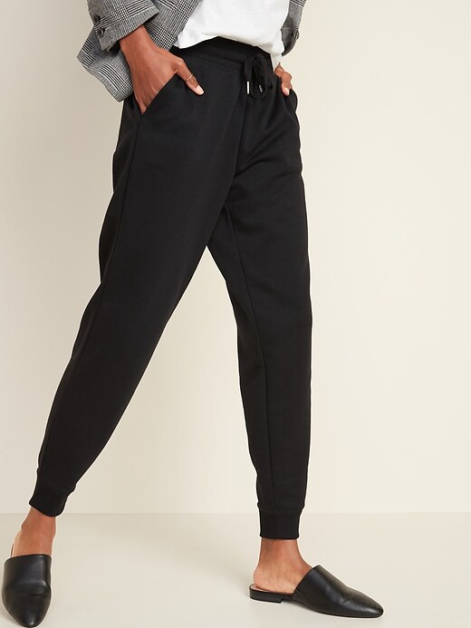 old navy mid rise tapered leg jogger