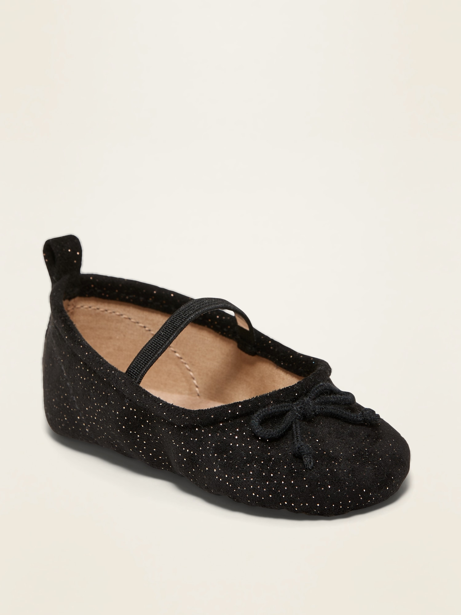 faux suede ballet flats