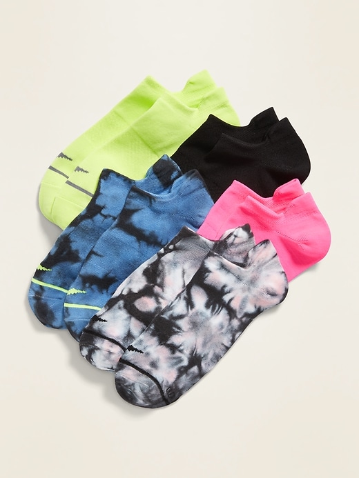View large product image 1 of 1. Go-Dry Lightweight Active Ankle Socks 5-Pack For Women