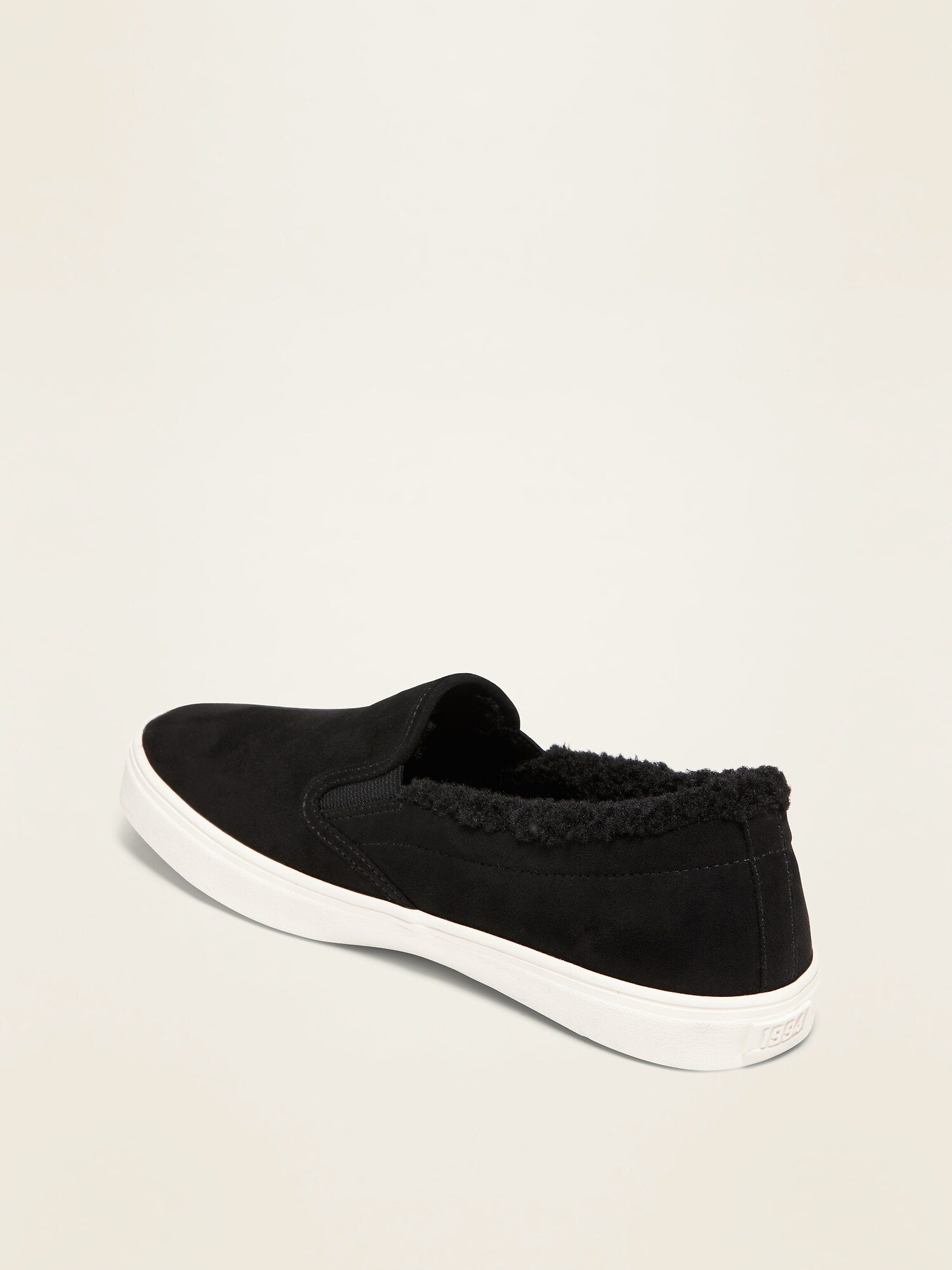 sherpa lined slip on shoes