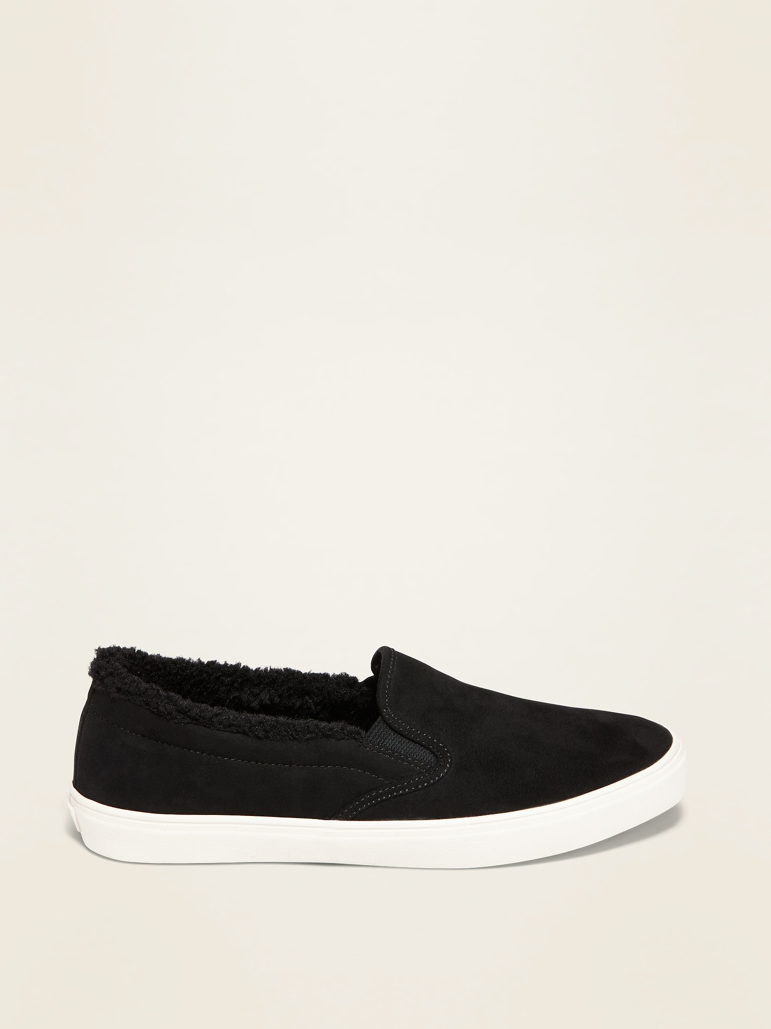 lined slip on shoes