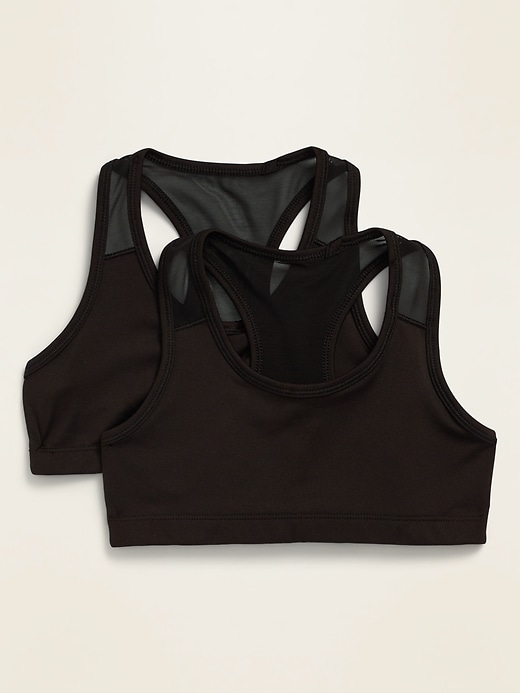 View large product image 1 of 1. 2-Pack Racerback PowerPress Sports Bra for Girls