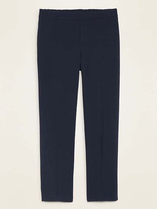Image number 2 showing, Mid-Rise Straight Pull-On Ankle Pants for Women