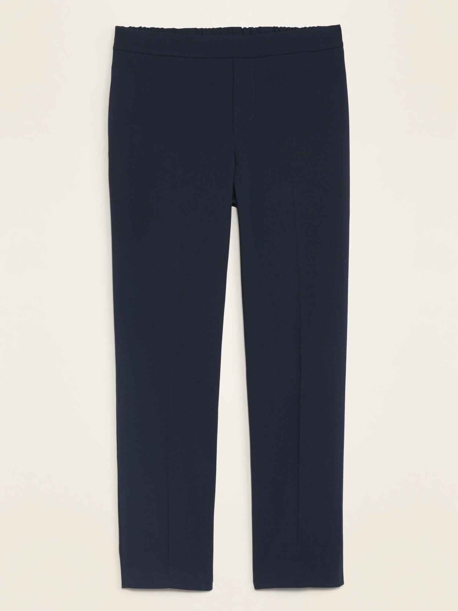 Navy Blue Ankle Pants  Women's Pull On Ankle Pants