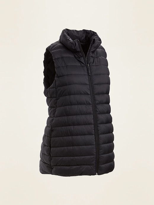 View large product image 1 of 1. Maternity Narrow-Channel Puffer Vest
