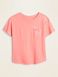 View large product image 3 of 3. Graphic Garment-Dyed Easy Tee for Women