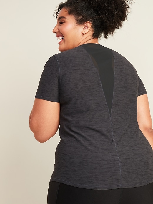 View large product image 1 of 3. Breathe ON Plus-Size Mesh-Back Performance Tee