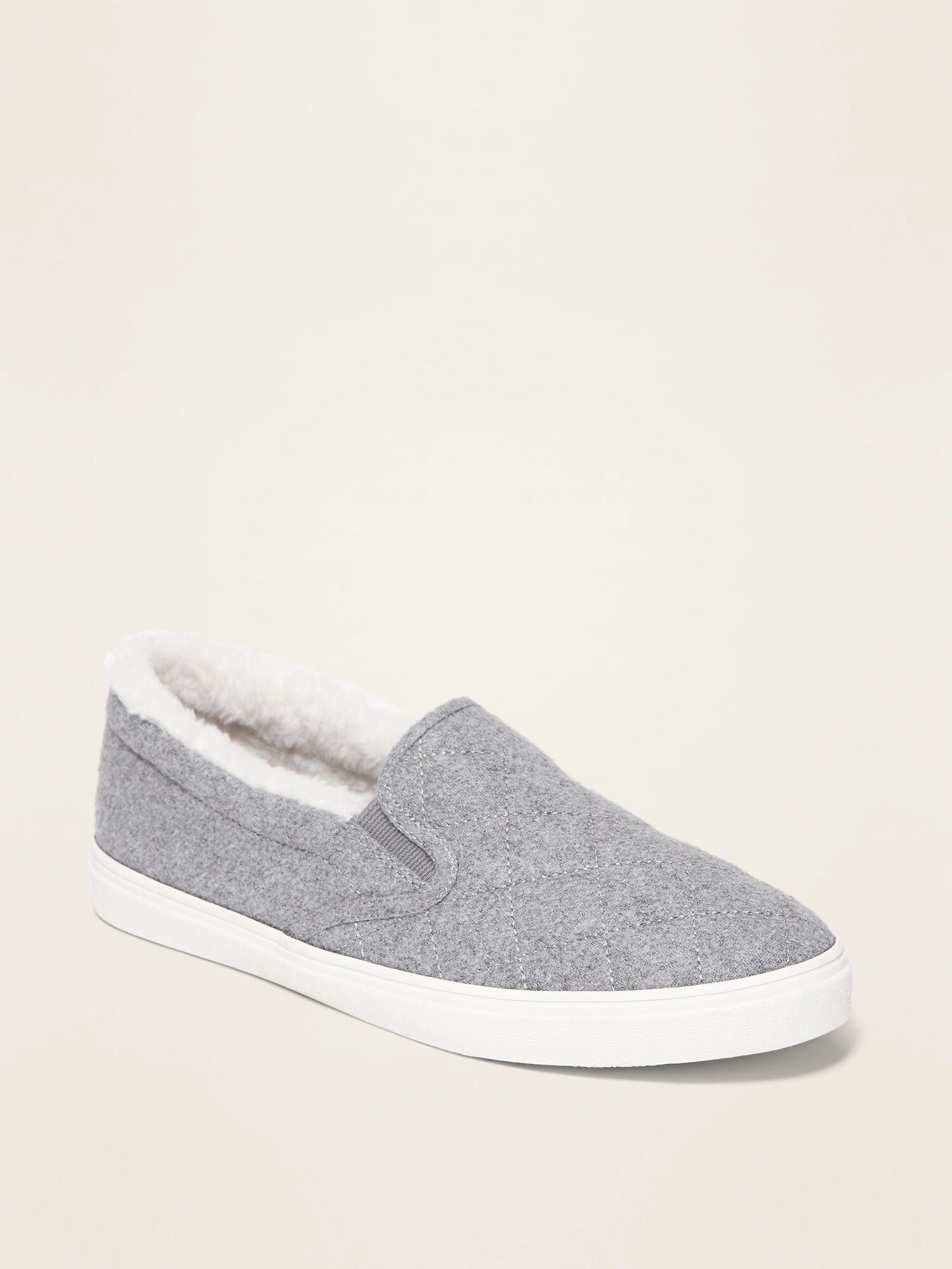 sherpa slip on shoes