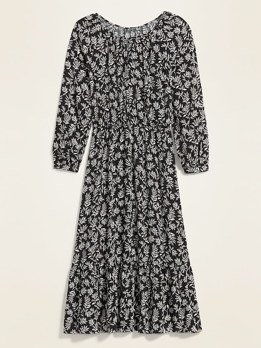 Voir une image plus grande du produit 2 de 2. Robe à taille définie à imprimé floral pour femme
