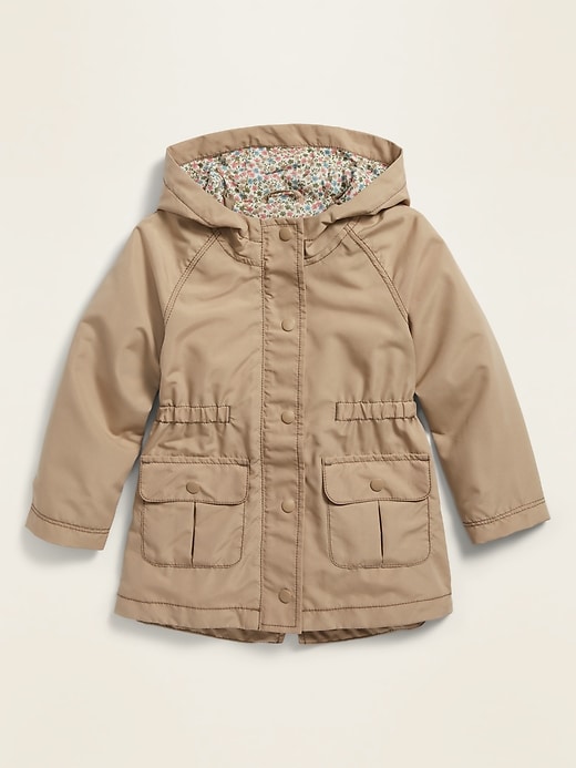 View large product image 1 of 1. Hooded Utility Jacket for Toddler Girls
