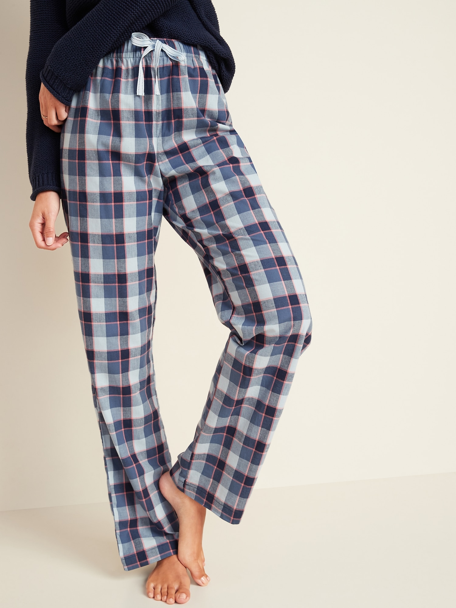 Printed Poplin Pajama Pants