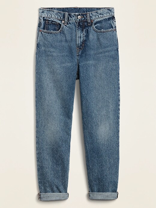 Image number 5 showing, Extra High-Waisted Sky-Hi Straight Rigid Jeans for Women