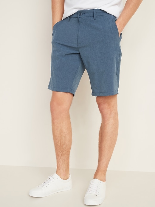 View large product image 1 of 1. Slim Go-Dry Shade StretchTech Shorts -- 10-inch inseam