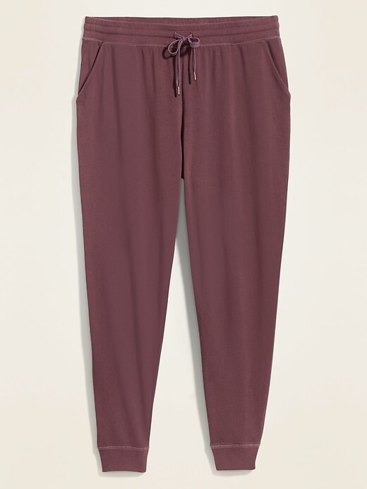 View large product image 2 of 2. Mid-Rise Tapered-Leg Plus-Size Jogger Sweatpants