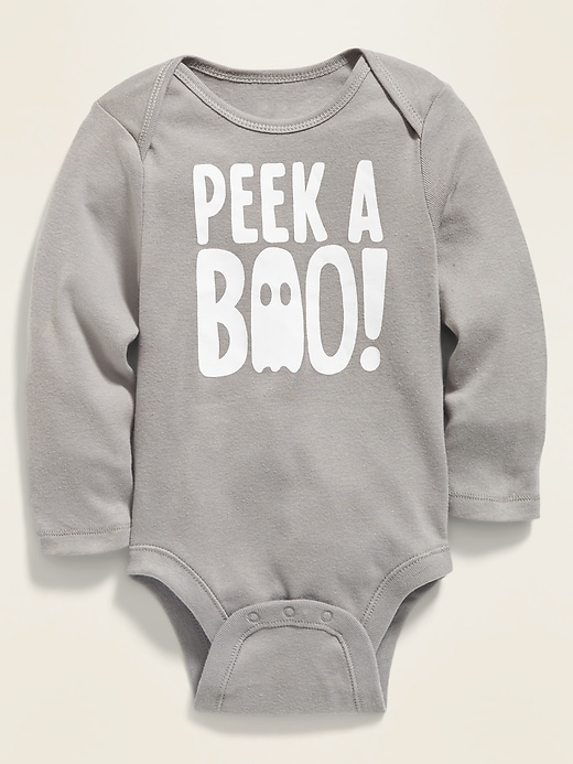 View large product image 1 of 1. Unisex Graphic Long-Sleeve Bodysuit For Baby