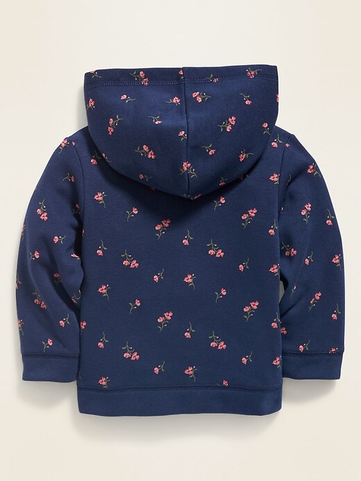 View large product image 2 of 2. Unisex Logo-Graphic Floral Zip Hoodie for Baby