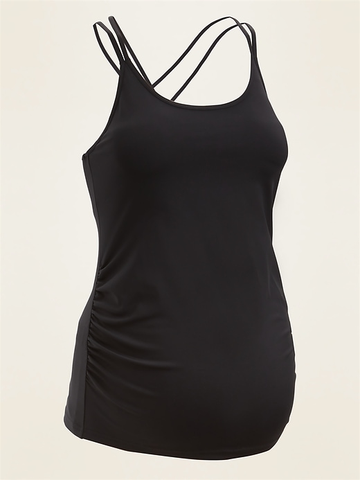 View large product image 1 of 1. Maternity Powersoft Strappy Performance Cami