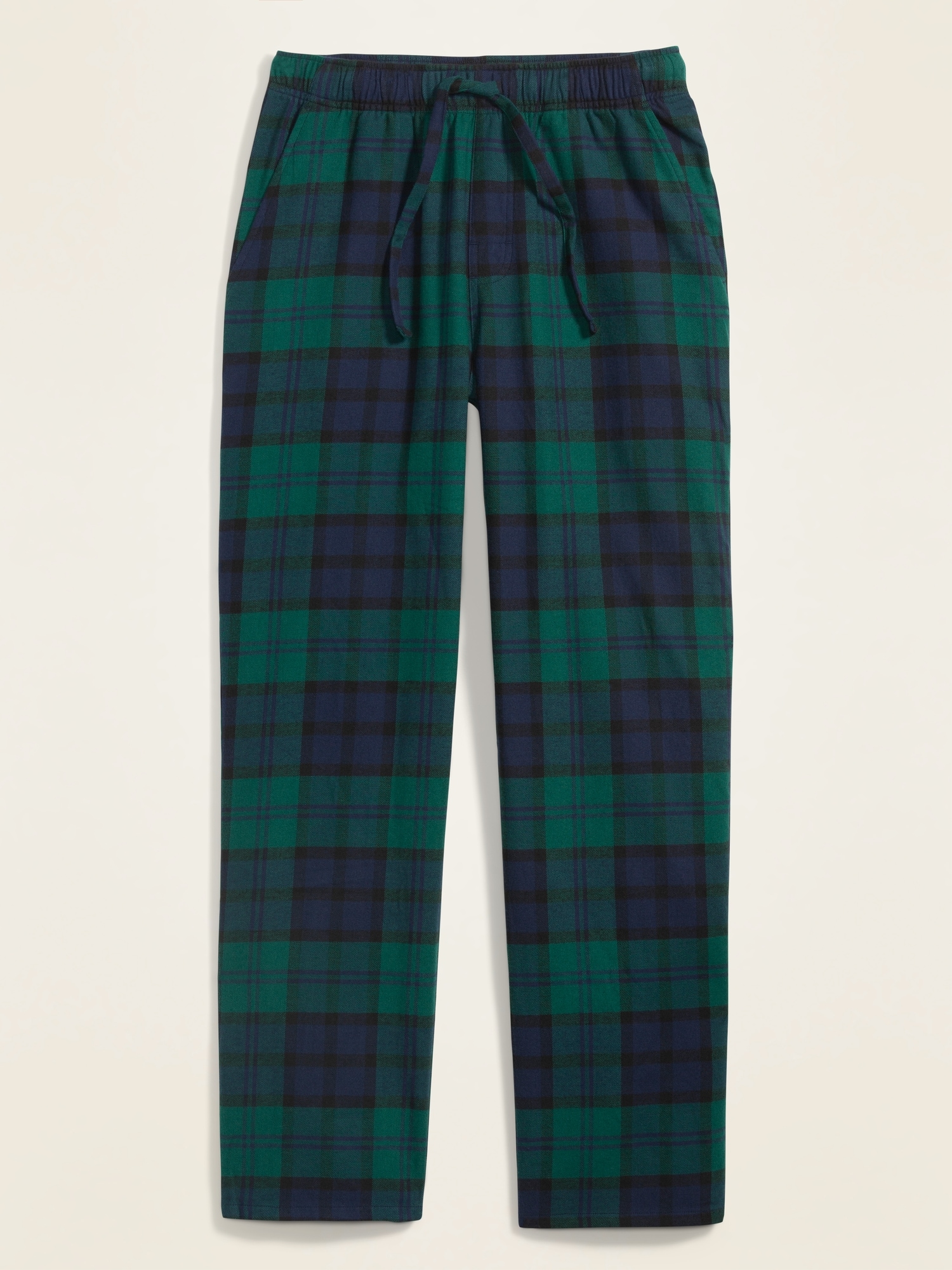 Old Navy Double-Brushed Flannel Pajama Pants Men Green & Blue