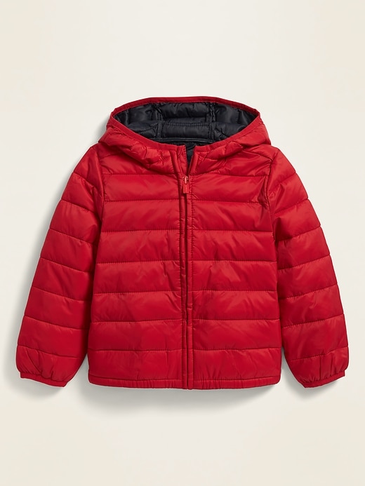 View large product image 1 of 1. Unisex Hooded Lightweight Narrow-Channel Puffer Jacket for Toddler