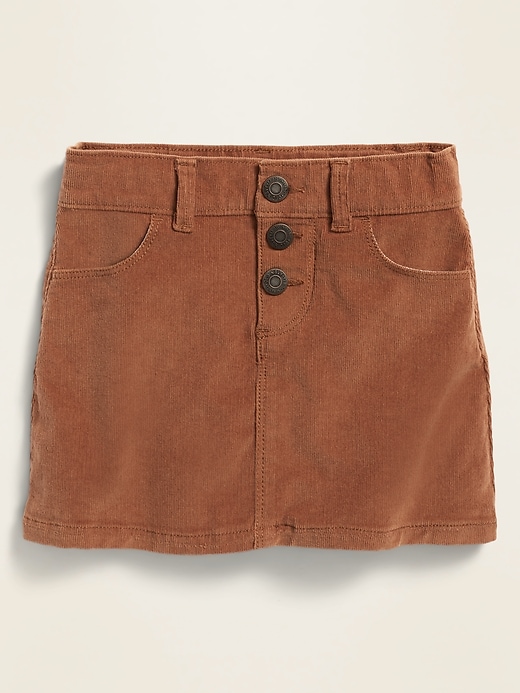 View large product image 1 of 1. Corduroy Snap-Fly Skirt for Toddler Girls