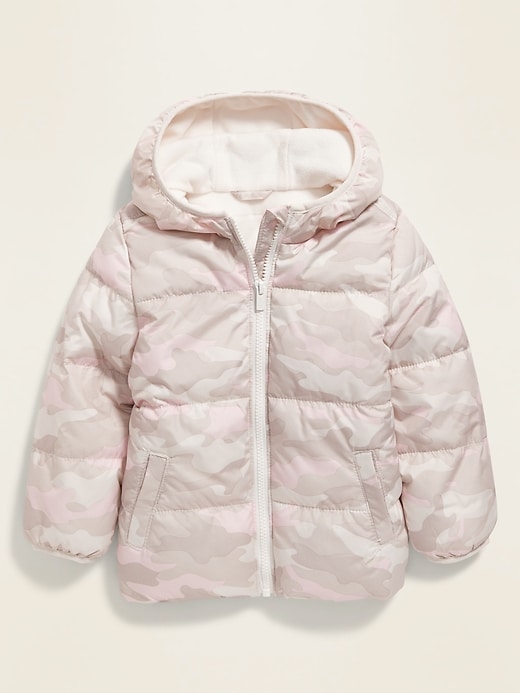 View large product image 1 of 2. Unisex Camo-Print Frost-Free Puffer Jacket for Toddler