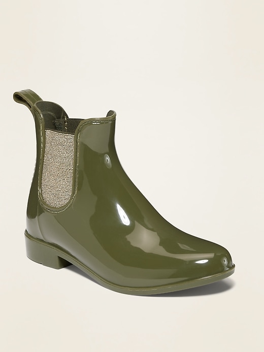 View large product image 1 of 1. Vinyl Chelsea Rain Boots for Girls