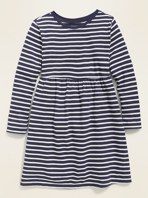 View large product image 1 of 2. Printed Long-Sleeve T-Shirt Dress for Toddler Girls