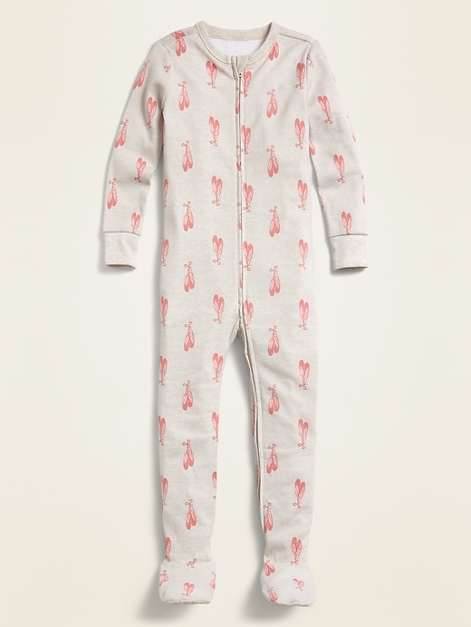 Voir une image plus grande du produit 1 de 1. Pyjama une-pièce à pieds à imprimé pour tout-petit et bébé
