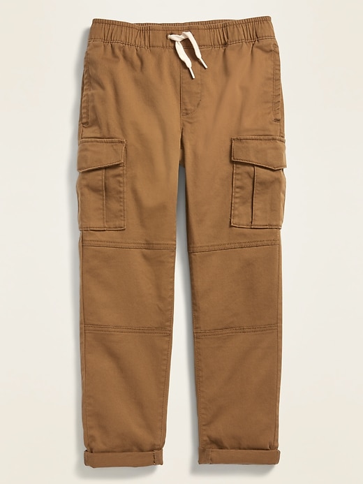 View large product image 1 of 1. Relaxed Slim Taper Pull-On Cargo Pants for Boys