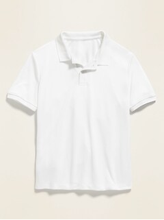 Moisture-Wicking Uniform Polo For Boys