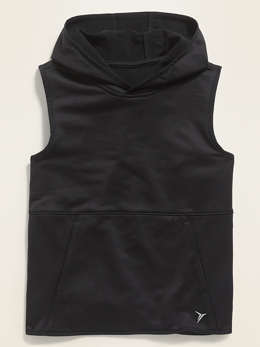 View large product image 1 of 2. Go-Dry Sleeveless French Terry Pullover Hoodie For Boys