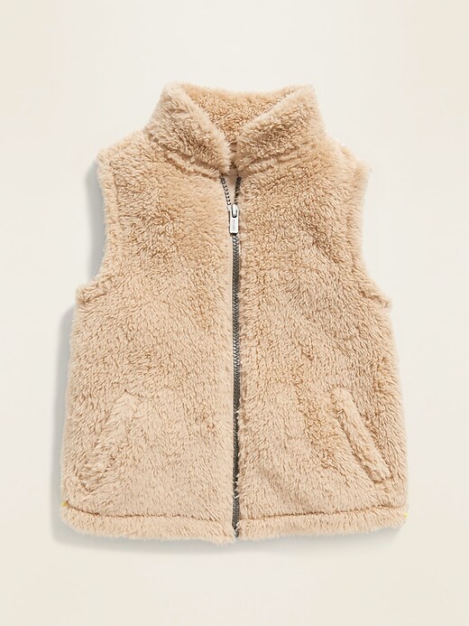 View large product image 1 of 2. Sherpa Vest for Toddler Girls