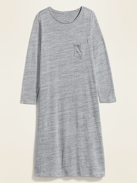 View large product image 1 of 1. Sweater-Knit Plus-Size T-Shirt Shift Dress