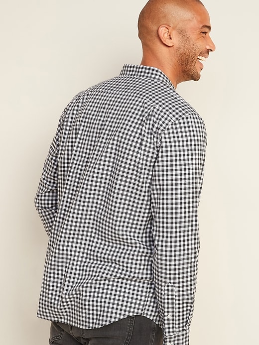 View large product image 2 of 3. Regular-Fit Built-In Flex Plaid Everyday Shirt