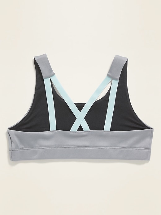 View large product image 2 of 2. Go-Dry Strappy Sports Bra for Girls