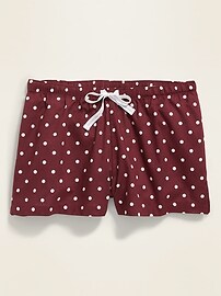 View large product image 3 of 3. Printed Poplin Pajama Shorts