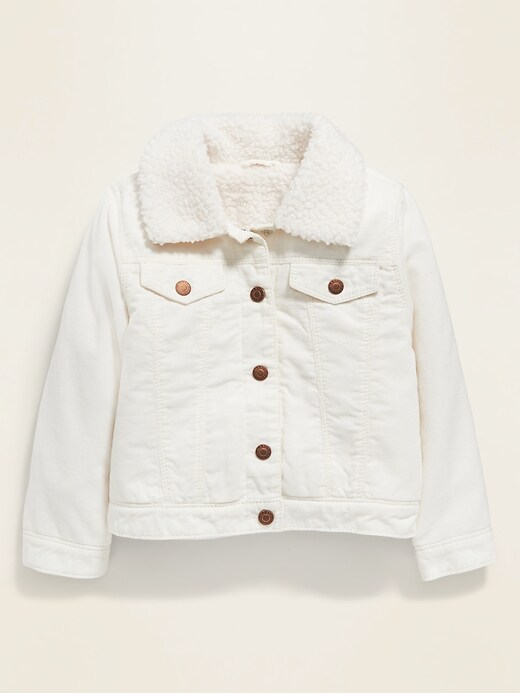 View large product image 1 of 1. Unisex Sherpa-Lined Corduroy Trucker Jacket for Toddler