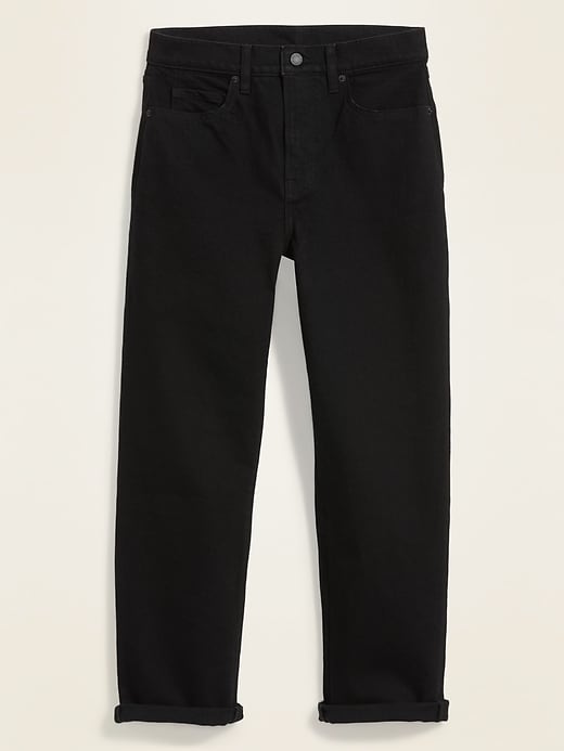 Image number 4 showing, Extra High-Waisted Sky-Hi Straight Black Jeans for Women