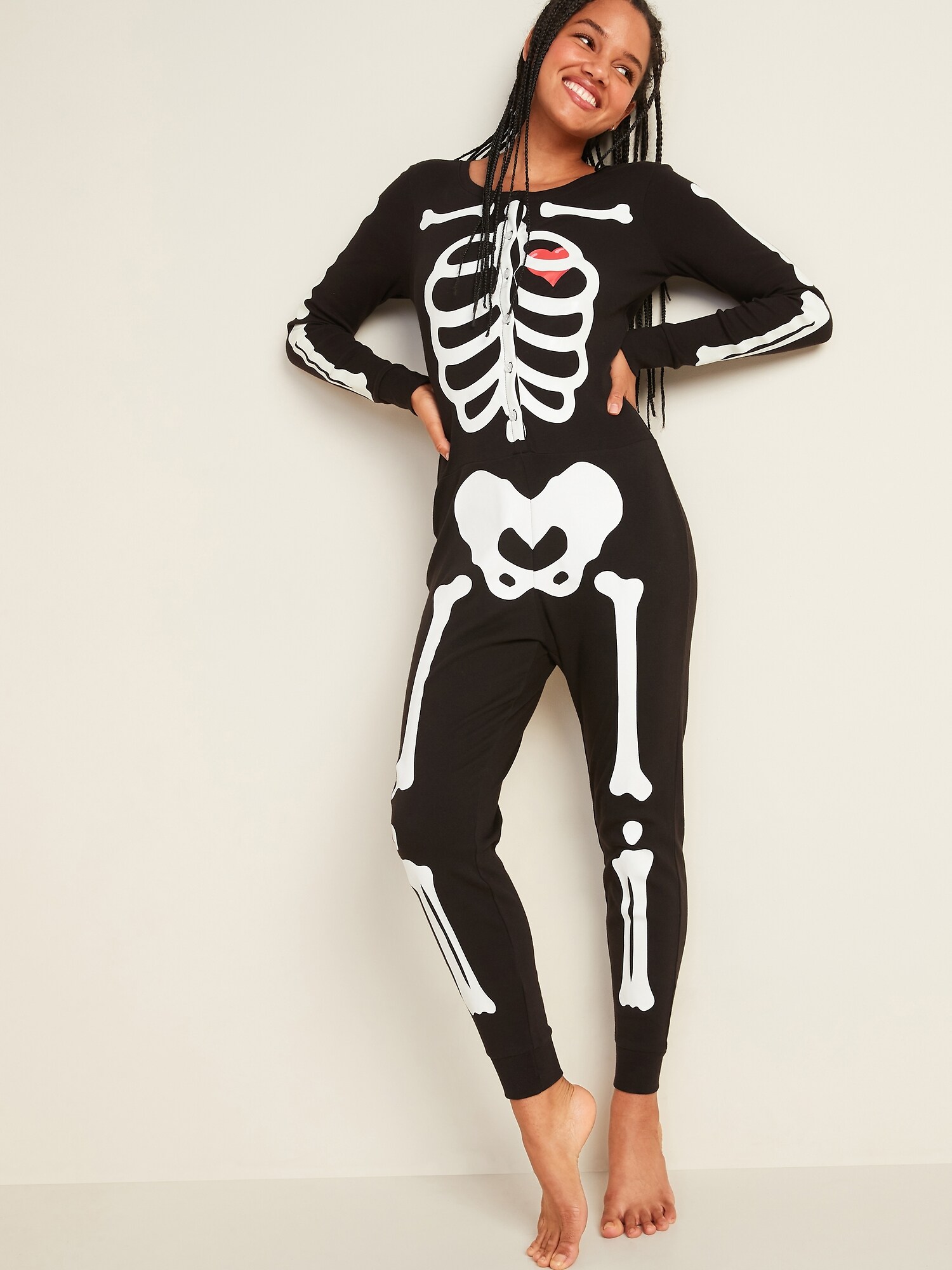 old navy skeleton onesie