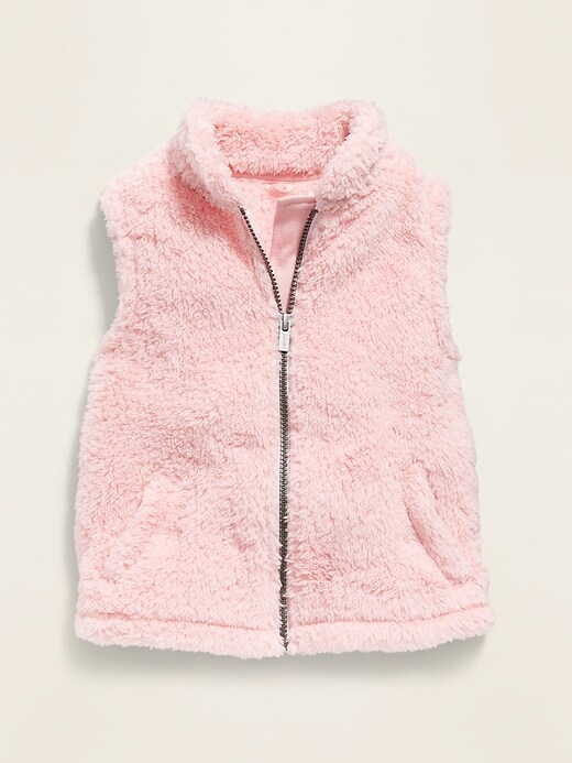 View large product image 1 of 1. Sherpa Vest for Toddler Girls