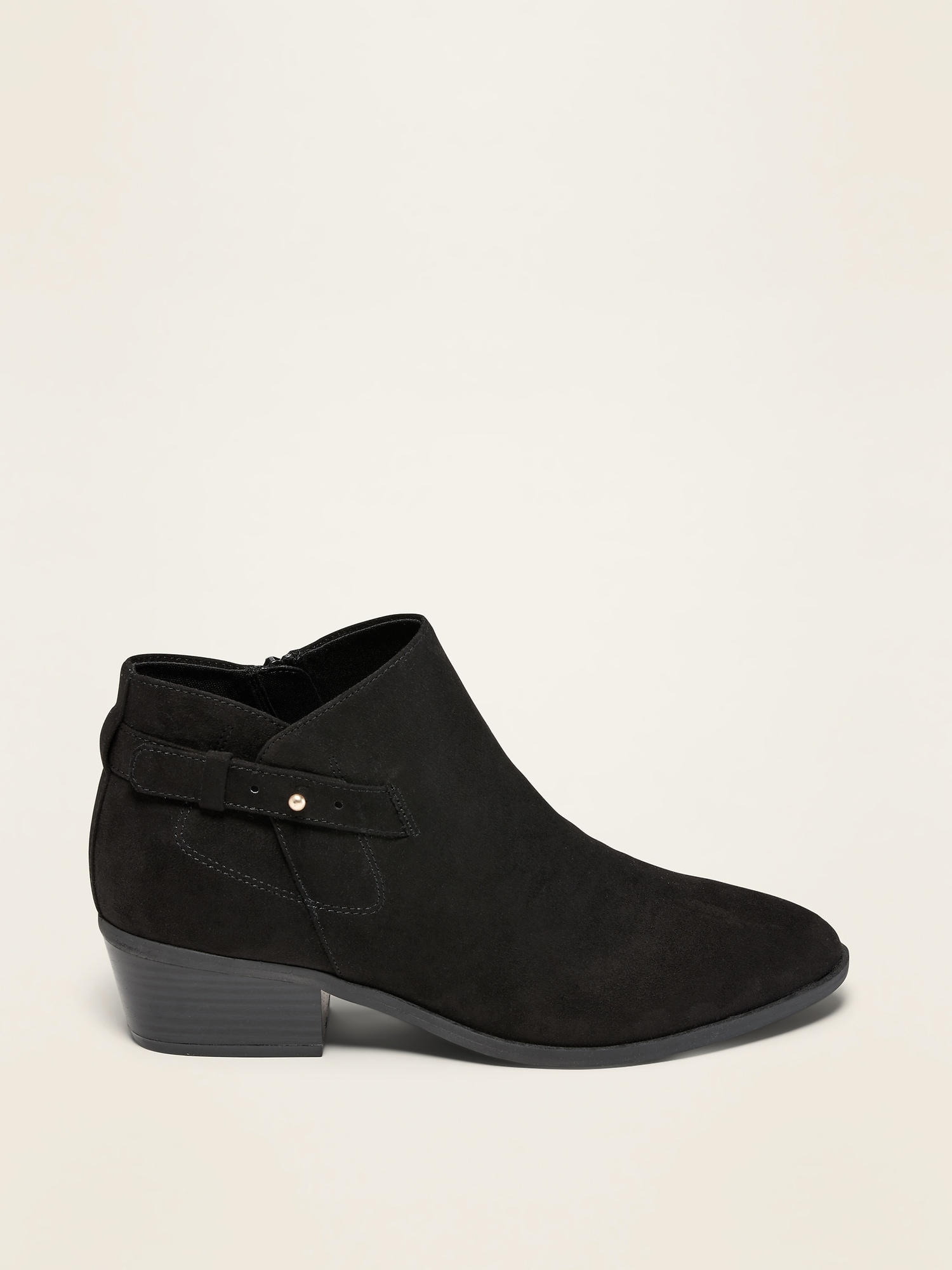 faux suede bootie