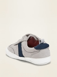 View large product image 3 of 4. Faux-Suede Secure-Close Sneakers for Baby